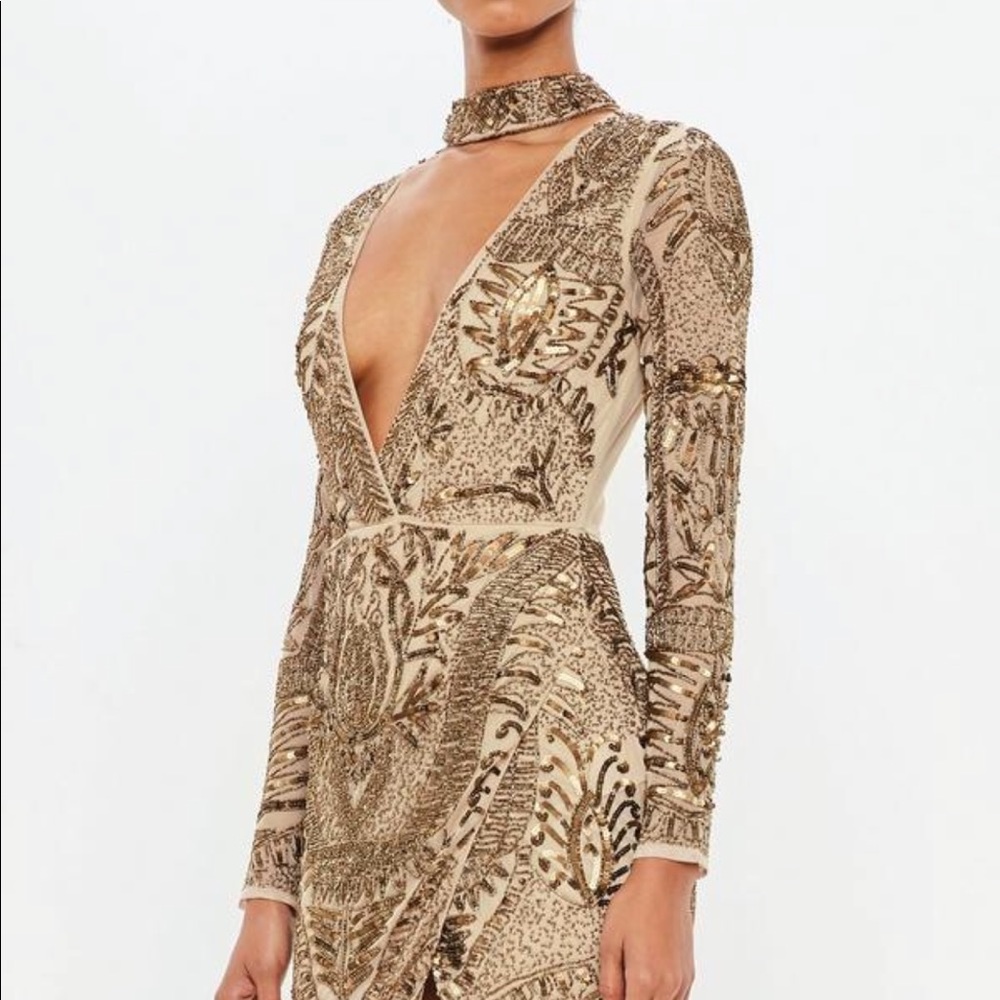 Peace + Love Embellished dress